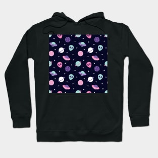 UFO & Planets Patterns Hoodie